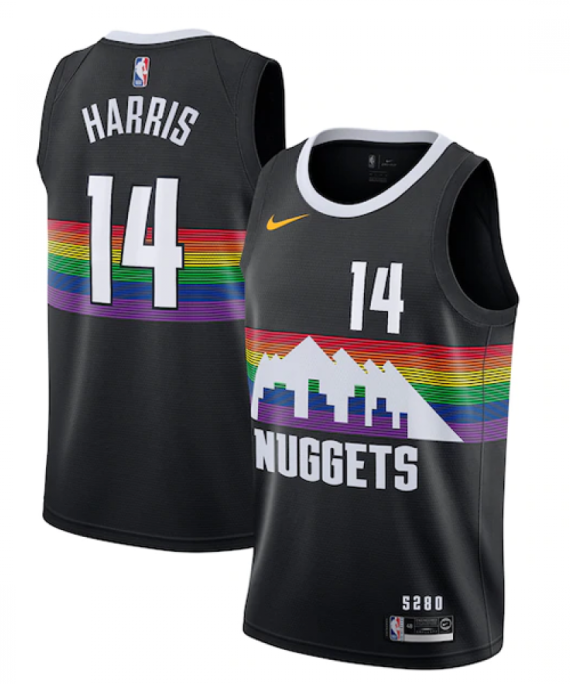 Camiseta Gary Harris #14 Denver Nuggets 2019/20 Negro City Edition
