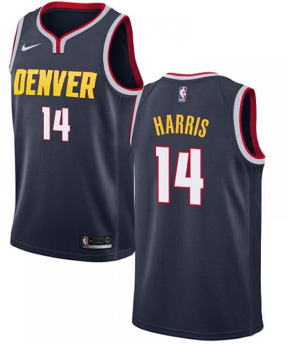 Camiseta Gary Harris #14 Denver Nuggets Azul Oscuro