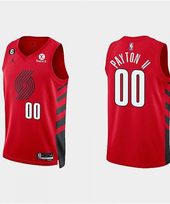 Camiseta Gary Payton II #00 Portland Trail Blazers 2023 Rojo Statement Edition