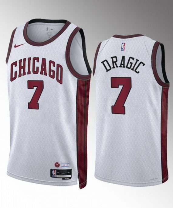Camiseta Goran Dragic #7 Chicago Bulls 2022-23 City Edition Blanco