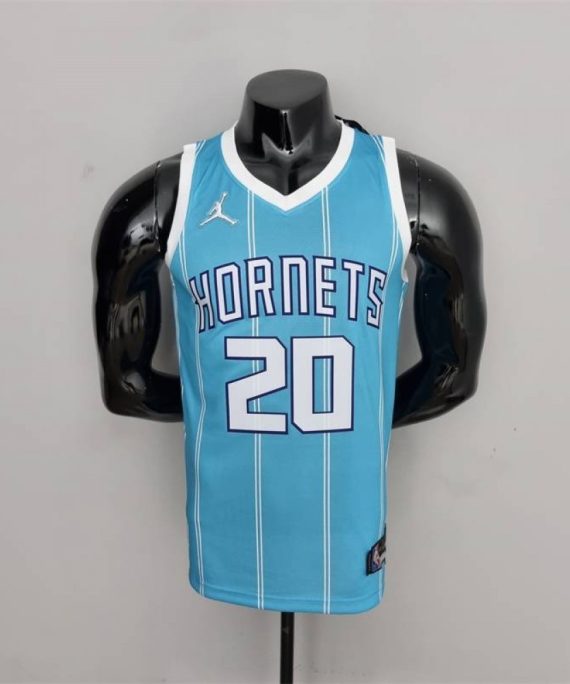 Camiseta Gordon Hayward #20 Charlotte Hornets Edición 75 Aniversario Azul