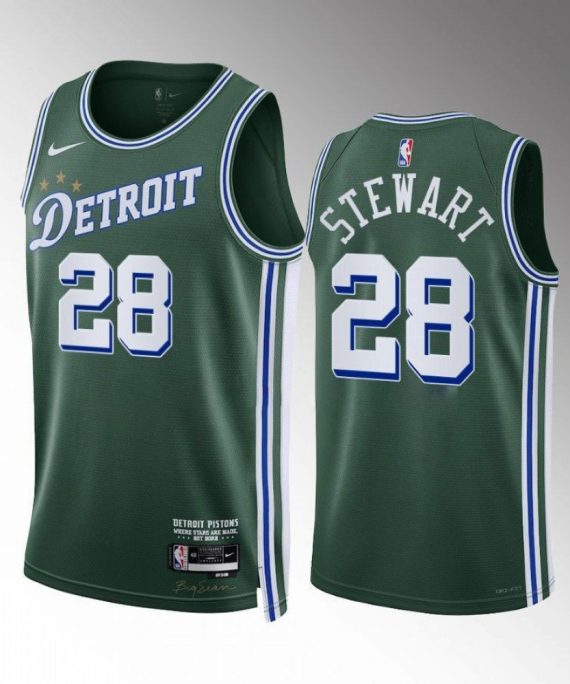 Camiseta Isaiah Stewart #28 Detroit Pistons 2022-23 City Edition Verde