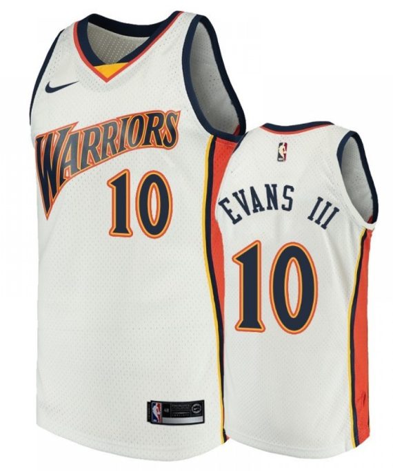 Camiseta Jacob Evans III #10 Golden State Warriors Blanco