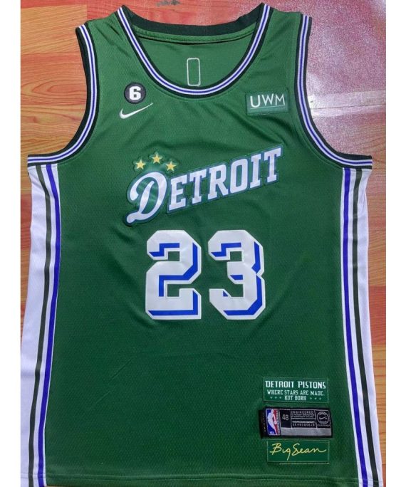 Camiseta Jaden Ivey #23 Detroit Pistons 2023 Verde