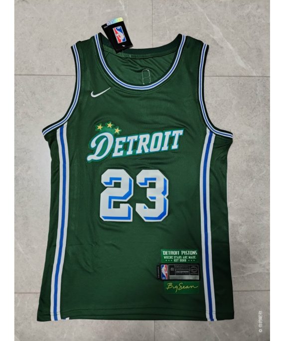 Camiseta Jaden Ivey #23 Detroit Pistons 22/23 Verde City Edition