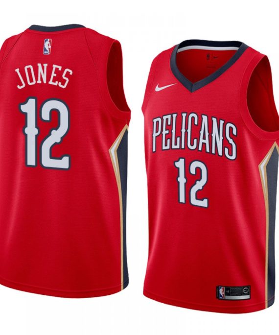 Camiseta Jalen Jones #12 New Orleans Pelicans Rojo