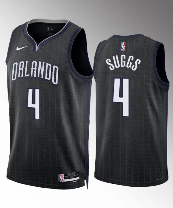 Camiseta Jalen Suggs #4 Orlando Magic 2022-23 City Edition Negro