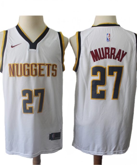 Camiseta Jamal Murray #27 Denver Nuggets 18/19 Blanco Association Edition
