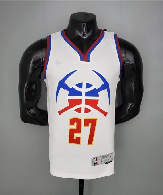 Camiseta Jamal Murray #27 Denver Nuggets 2021 Earned Edition Blanco