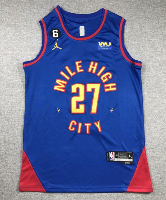 Camiseta Jamal Murray #27 Denver Nuggets 2023 Azul Statement Edition
