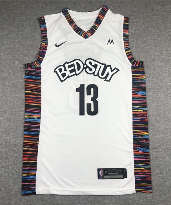 Camiseta James Harden #13 Brooklyn Nets 2020 City Edition Blanco
