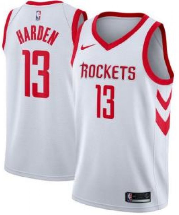 Camiseta James Harden #13 Houston Rockets 17/18 Blanco Association Edition