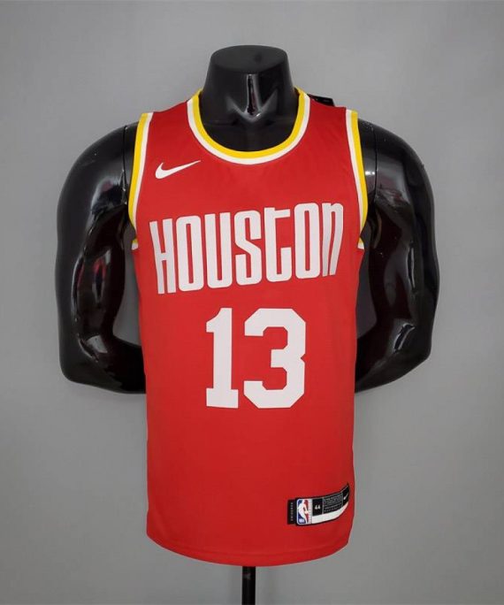 Camiseta James Harden #13 Houston Rockets Clásico Edition Rojo