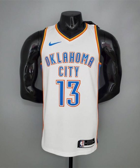 Camiseta James Harden #13 Oklahoma City Thunder Blanco