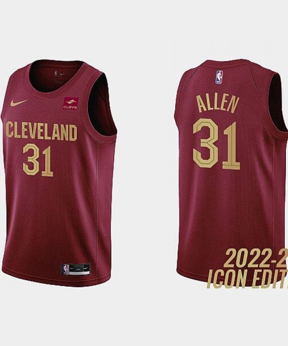 Camiseta Jarrett Allen #31 Cleveland Cavaliers 2023 Rojo
