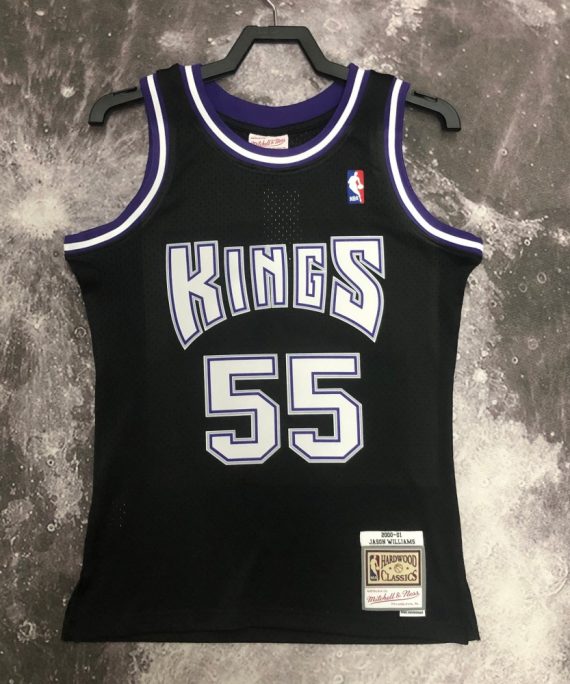 Camiseta Jason Williams #55 Sacramento Kings 2001 Clásico Edition Negro