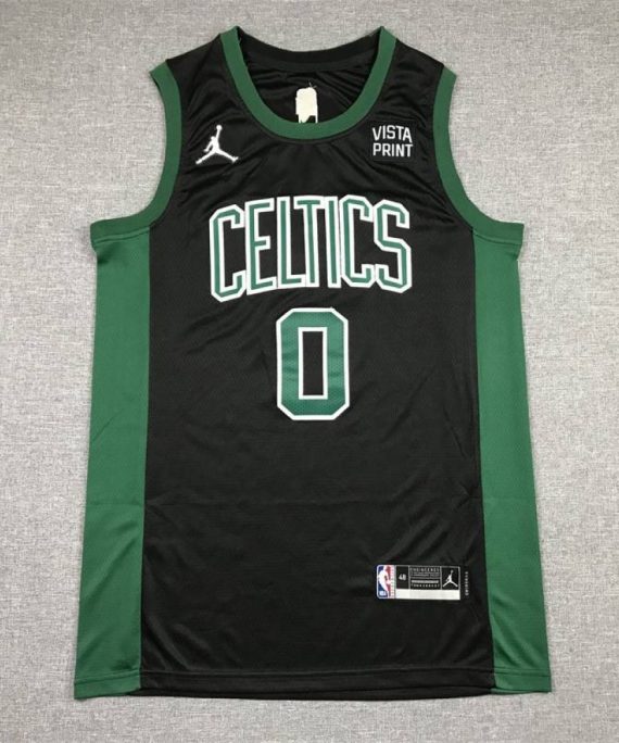 Camiseta Jayson Tatum #0 Boston Celtics 2022 Negro