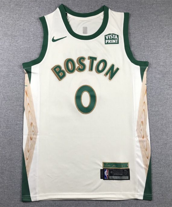 Camiseta Jayson Tatum #0 Boston Celtics 2024 Blanco City Edition