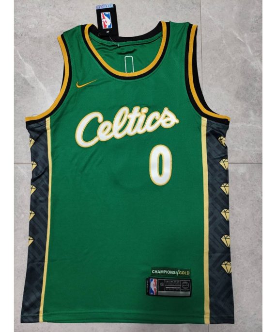 Camiseta Jayson Tatum #0 Boston Celtics 22/23 Verde