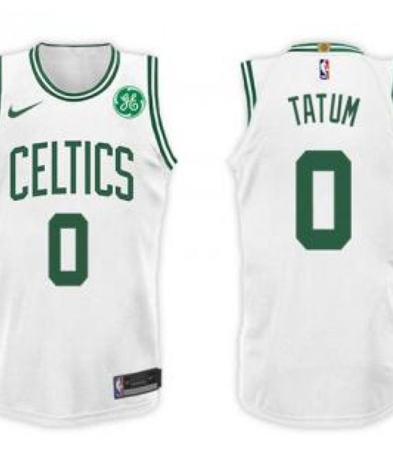 Camiseta Jayson Tatum #0 Boston Celtics 17/18 Blanco