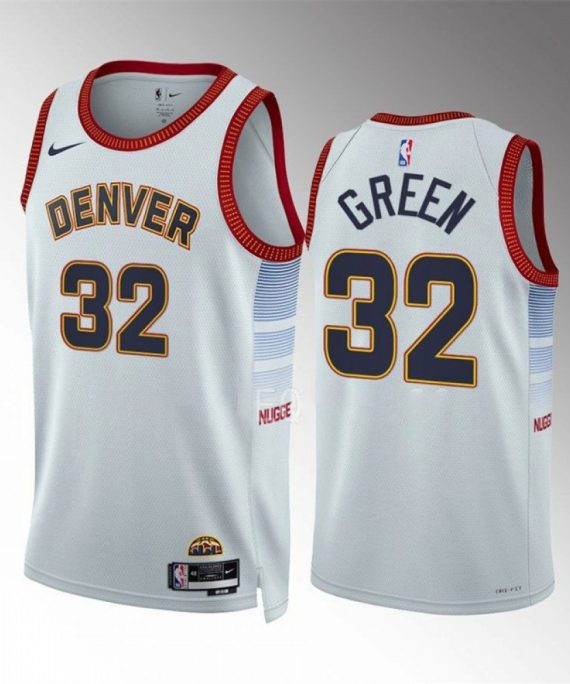 Camiseta Jeff Green #32 Denver Nuggets 2023 Blanco City Edition