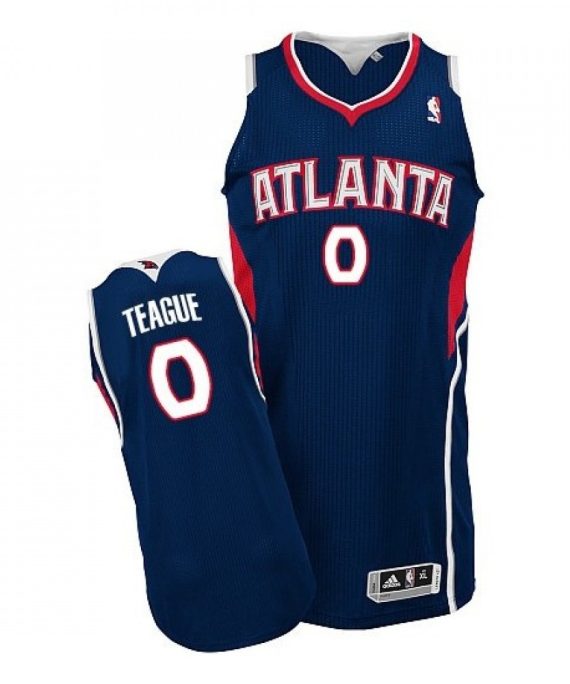 Camiseta Jeff Teague #0 Atlanta Hawks Azul