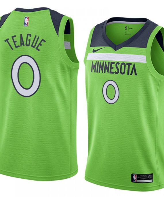 Camiseta Jeff Teague #0 Minnesota Timberwolves Verde
