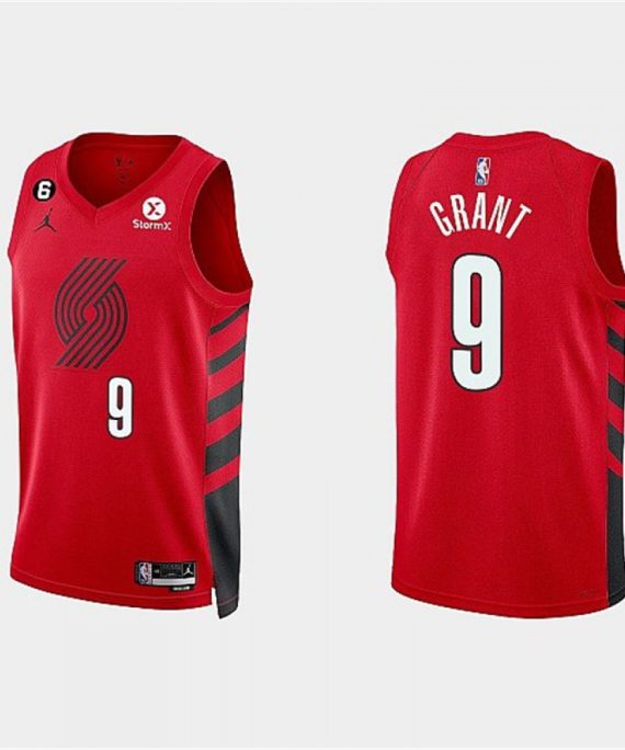 Camiseta Jerami Grant #9 Portland Trail Blazers 2023 Rojo Statement Edition