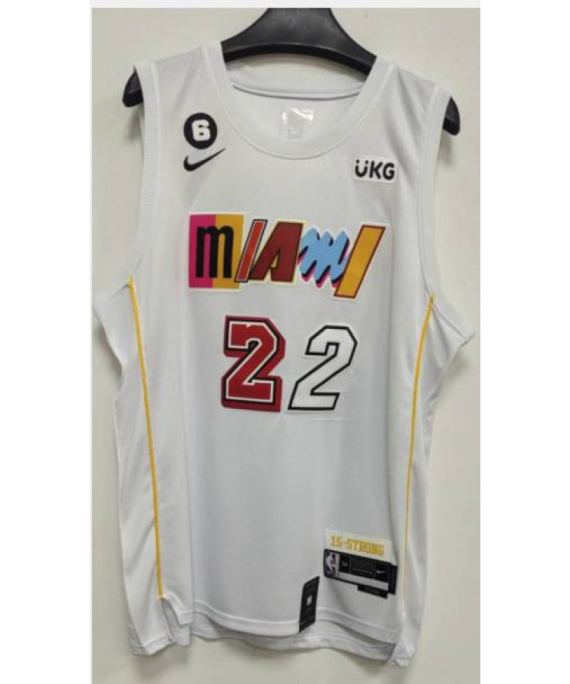 Camiseta Jimmy Butler #22 Miami Heat 2023 Blanco City Edition