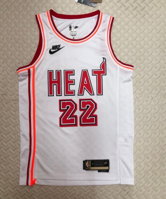 Camiseta Jimmy Butler #22 Miami Heat 2023 Classic Edition Blanco