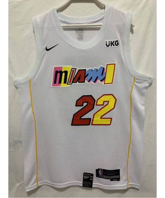 Camiseta Jimmy Butler #22 Miami Heat 22/23 City Edition Blanco
