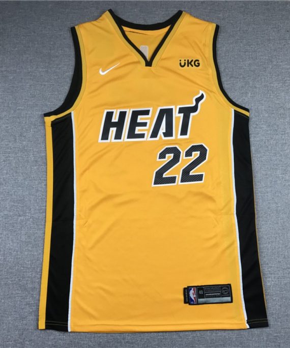 Camiseta Jimmy Butler #22 Miami Heat Amarillo Earned Edition