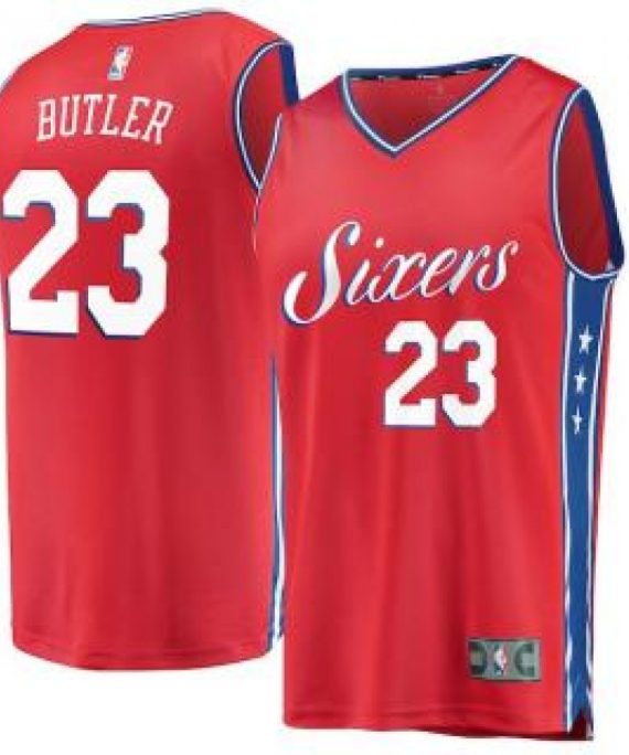 Camiseta Jimmy Butler #23 Philadelphia 76ers 17/18 Rojo Statement Edition