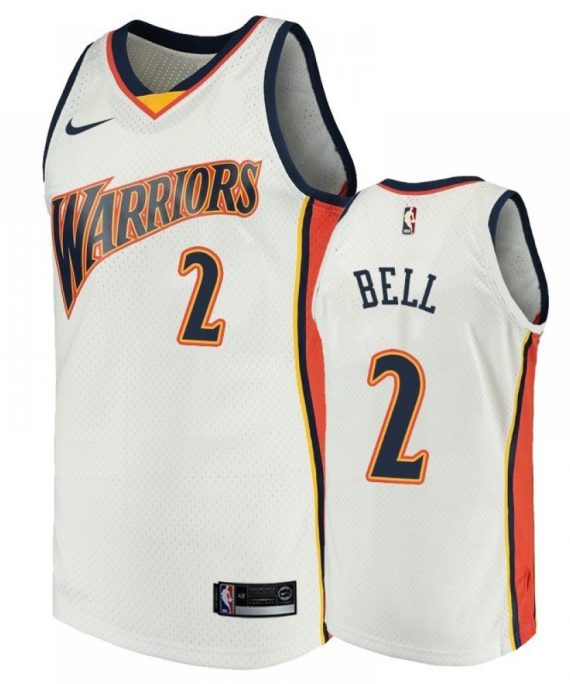 Camiseta Jordan Bell #2 Golden State Warriors Blanco