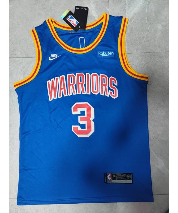 Camiseta Jordan Poole #3 Golden State Warriors 2022 Azul Fan Edition