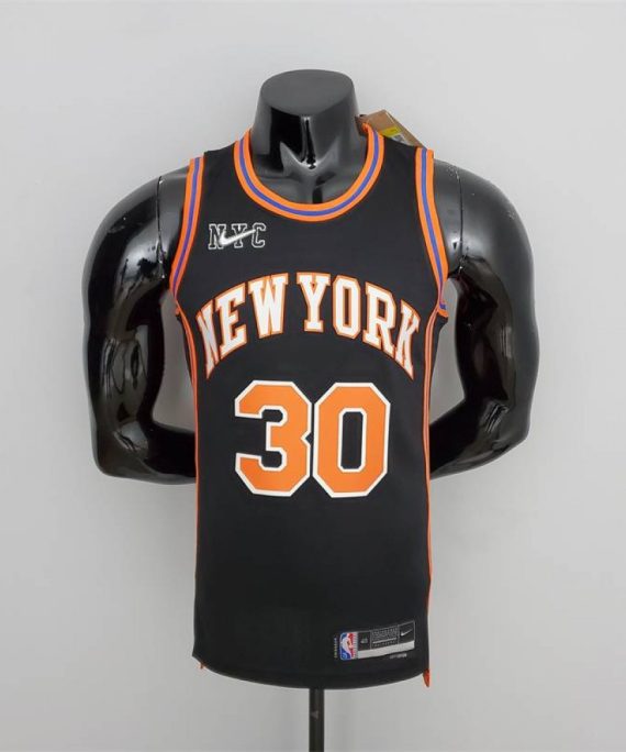 Camiseta Julius Randle #30 New York Knicks 2022 City Edition Negro