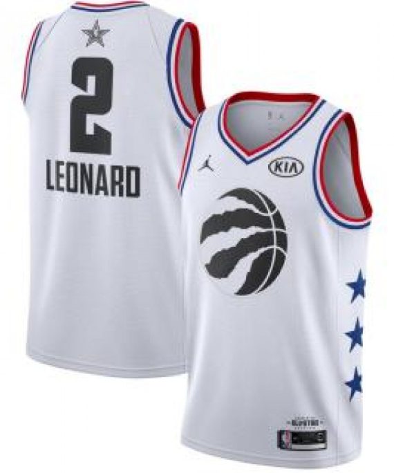 Camiseta Kawhi Leonard #2 Toronto Raptors 2019 All Star Blanco