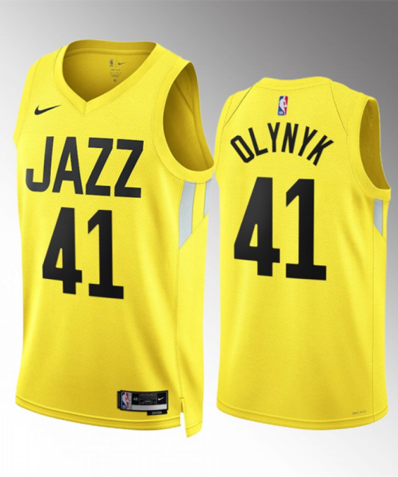 Camiseta Kelly Olynyk #41 Utah Jazz 2023 Amarillo