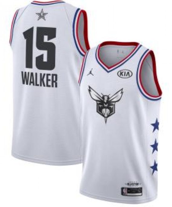 Camiseta Kemba Walker #15 Charlotte Hornets 2019 All Star Blanco