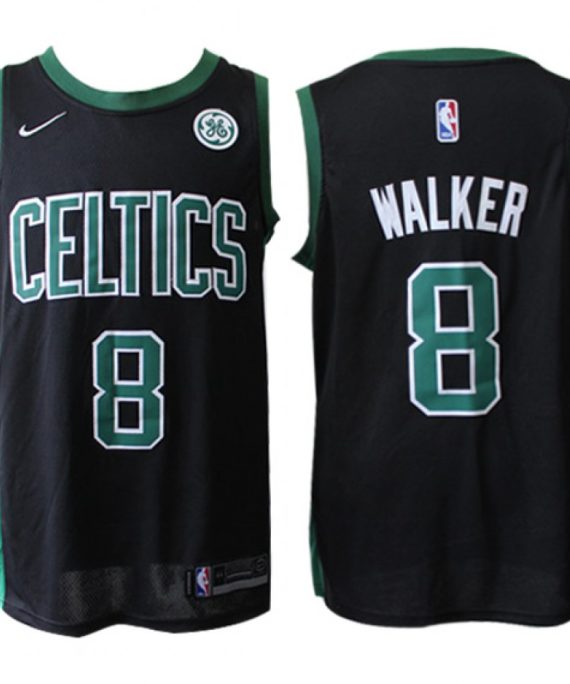 Camiseta Kemba Walker #8 Boston Celtics 17/18 Negro Statement Edition