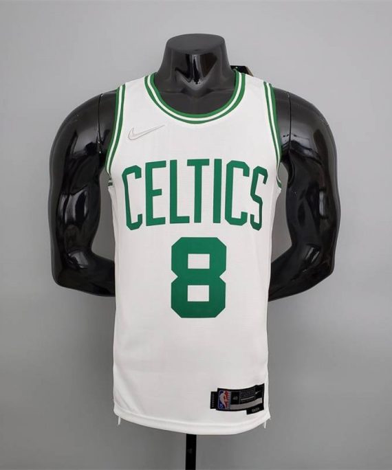 Camiseta Kemba Walker #8 Boston Celtics 75 Aniversario Icon Nuevo Blanco