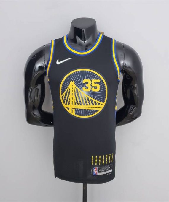 Camiseta Kevin Durant #35 Golden State Warriors 2022 City Edition Negro