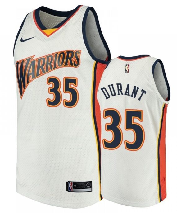 Camiseta Kevin Durant #35 Golden State Warriors Blanco