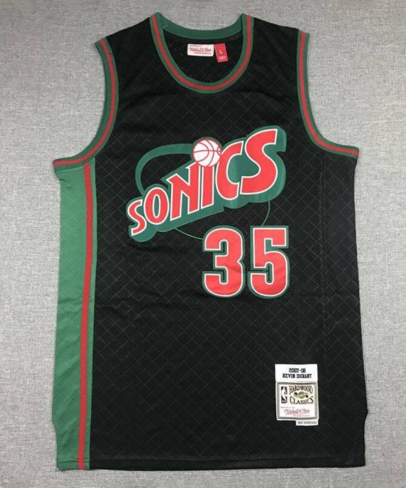 Camiseta Kevin Durant #35 Oklahoma City Thunder Clásico Edition Negro