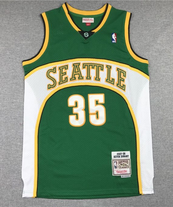 Camiseta Kevin Durant #35 Oklahoma City Thunder Retro Verde