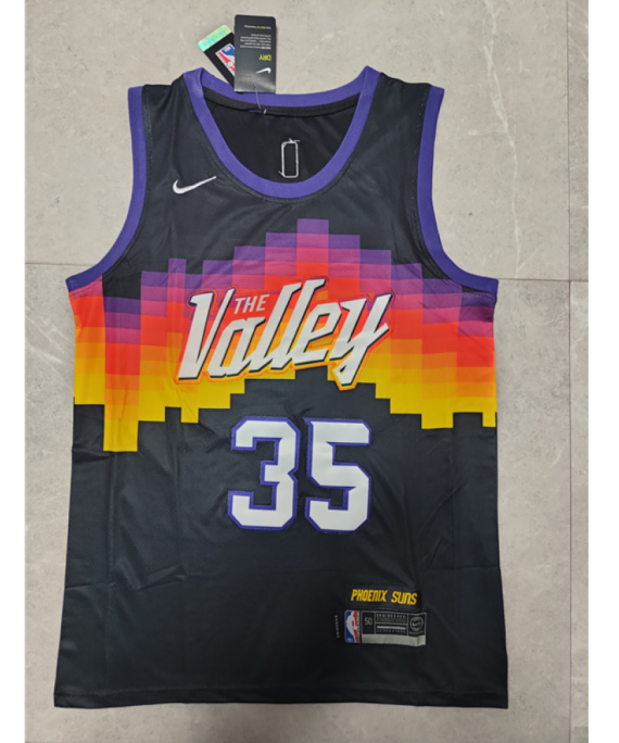 Camiseta Kevin Durant #35 Phoenix Suns 2022 City Edition Negro