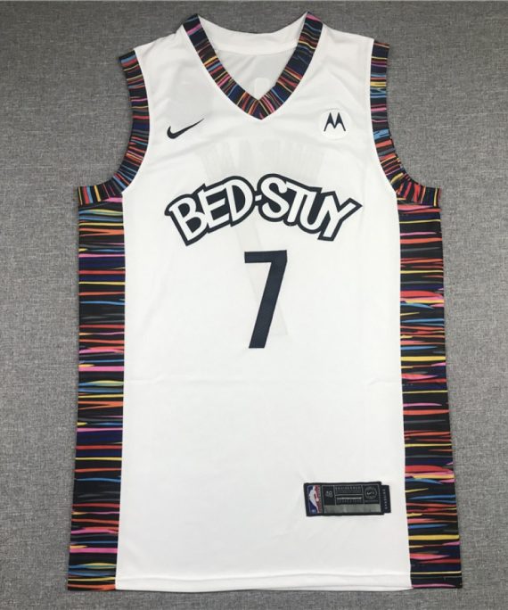 Camiseta Kevin Durant #7 Brooklyn Nets 2020 City Edition Blanco