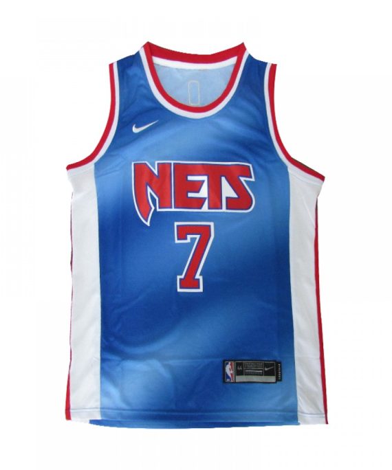Camiseta Kevin Durant #7 Brooklyn Nets 2021 Azul Retro Edition