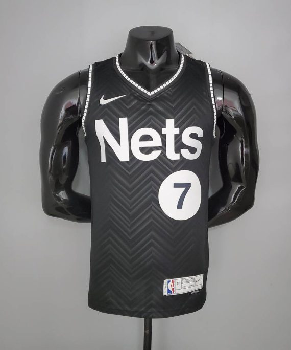 Camiseta Kevin Durant #7 Brooklyn Nets Earned Edition Negro