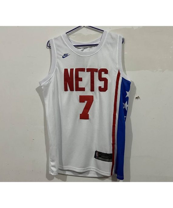 Camiseta Kevin Durant #7 Brooklyn Nets 22/23 Blanco